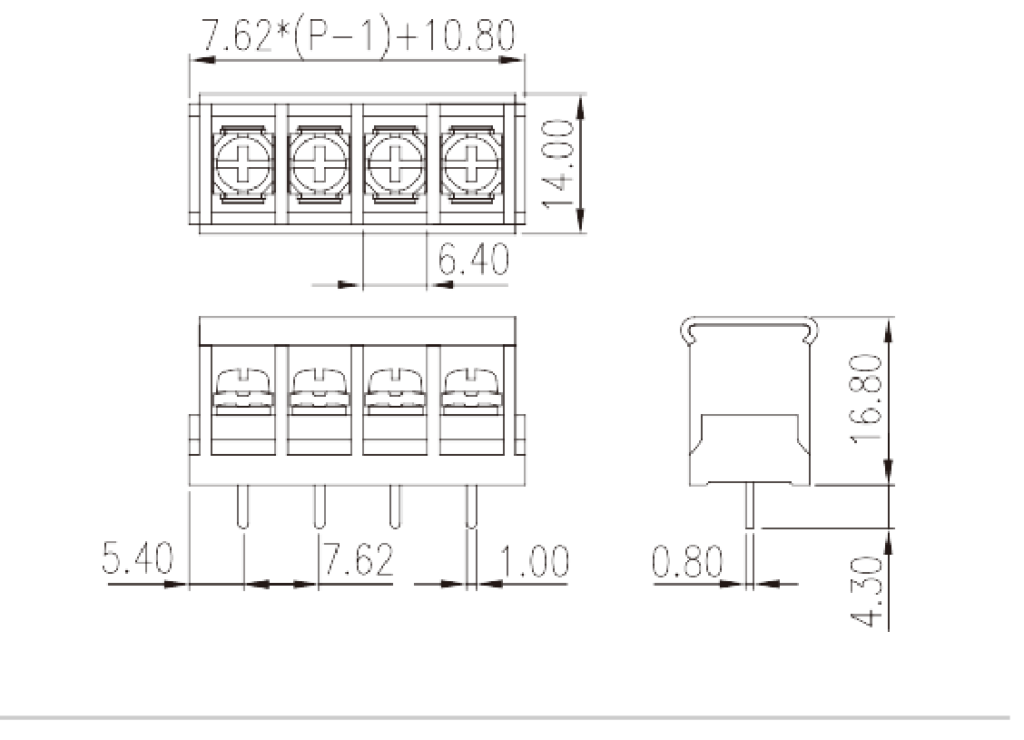 DT-2G-B01W-XX — Barrier terminal blocks , Screw connection