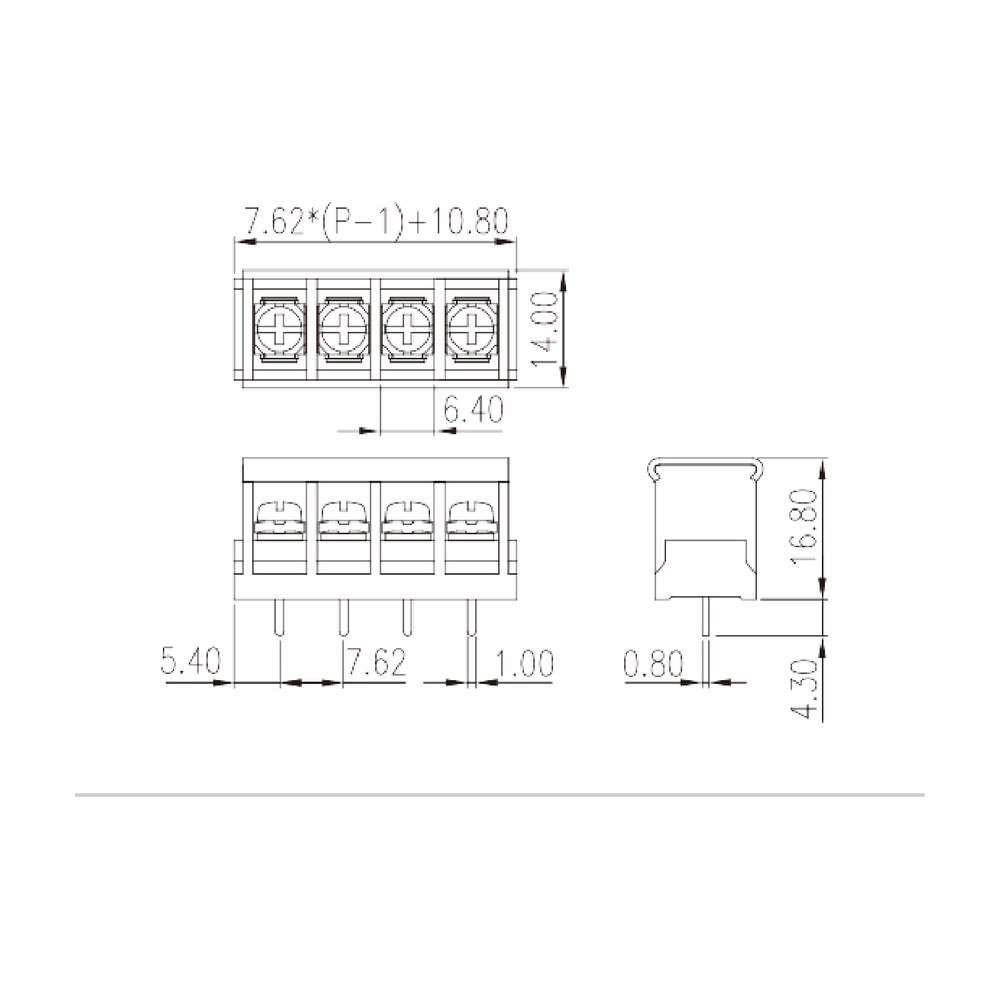 DT-2G-B01W-XX — Barrier terminal blocks , Screw connection