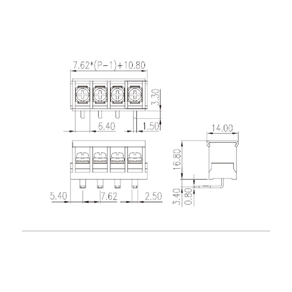 DT-2G-B14W-XX — Barrier terminal blocks , Screw connection