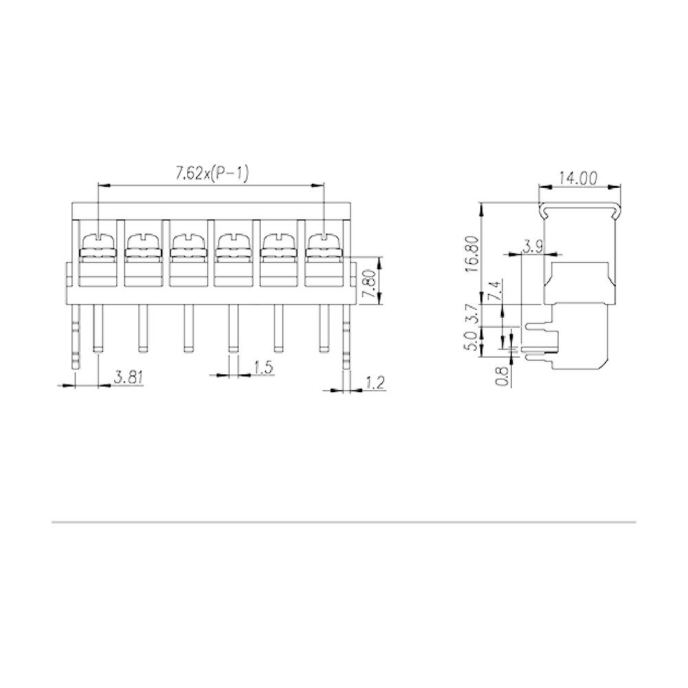 DT-2G-B95W-XX — Barrier terminal blocks , Screw connection