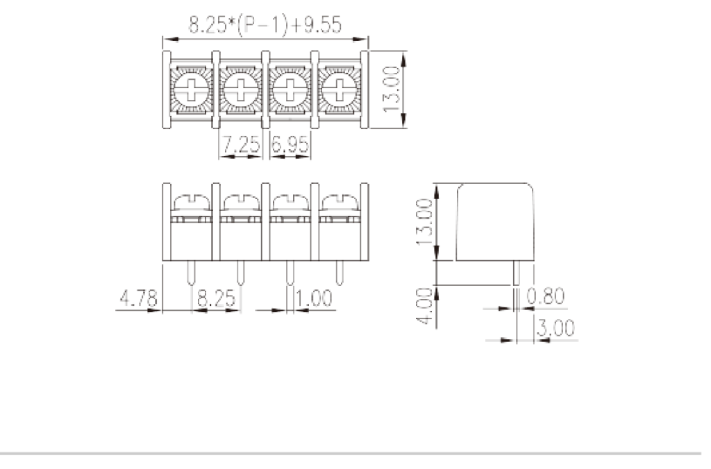 DT-31-B01W-XX — Barrier terminal blocks, Screw connection