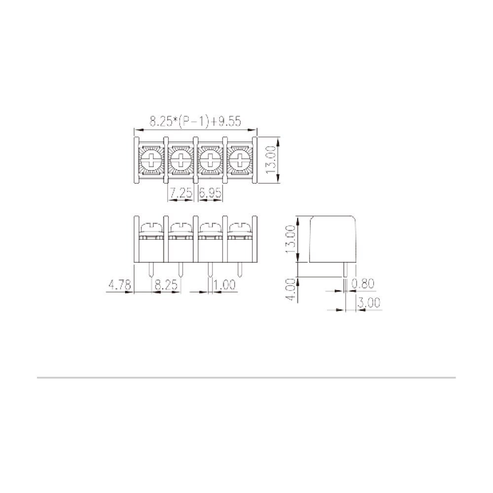 DT-31-B01W-XX — Barrier terminal blocks, Screw connection