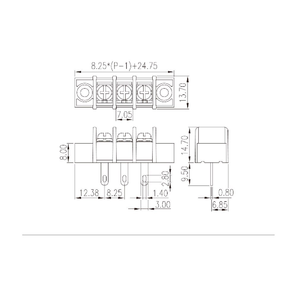 DT-35-A02W-XX — Barrier terminal blocks, Screw connection
