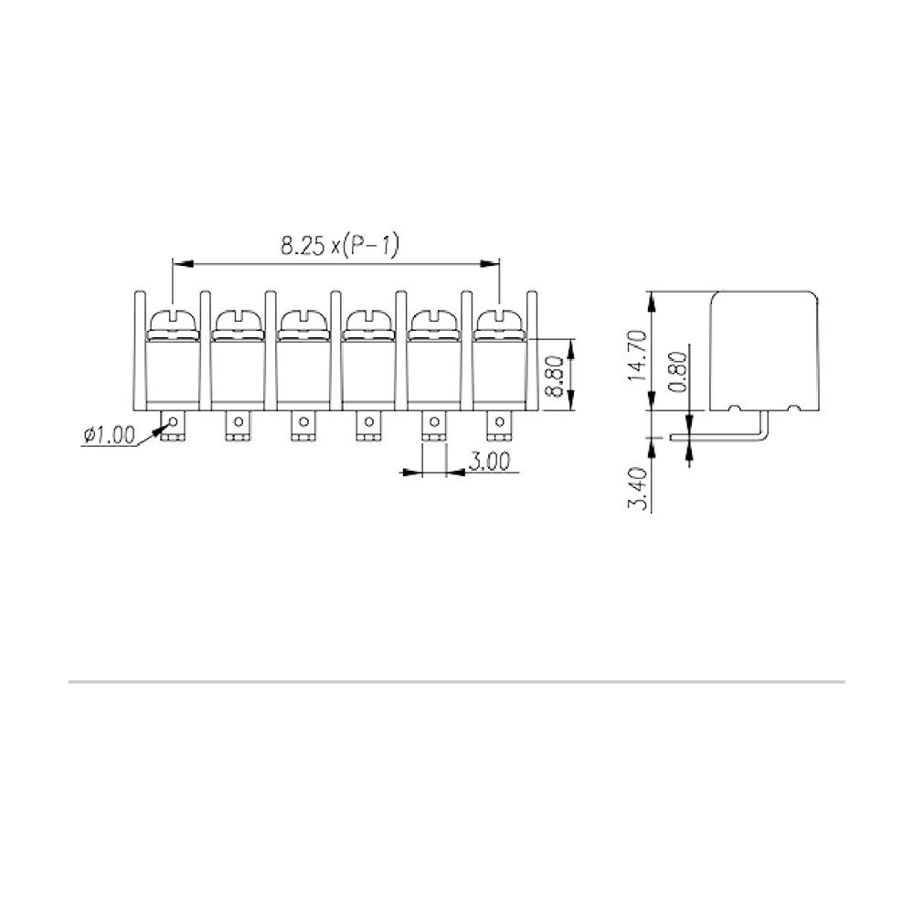DT-35-B14W-XX — Barrier terminal blocks, Screw connection