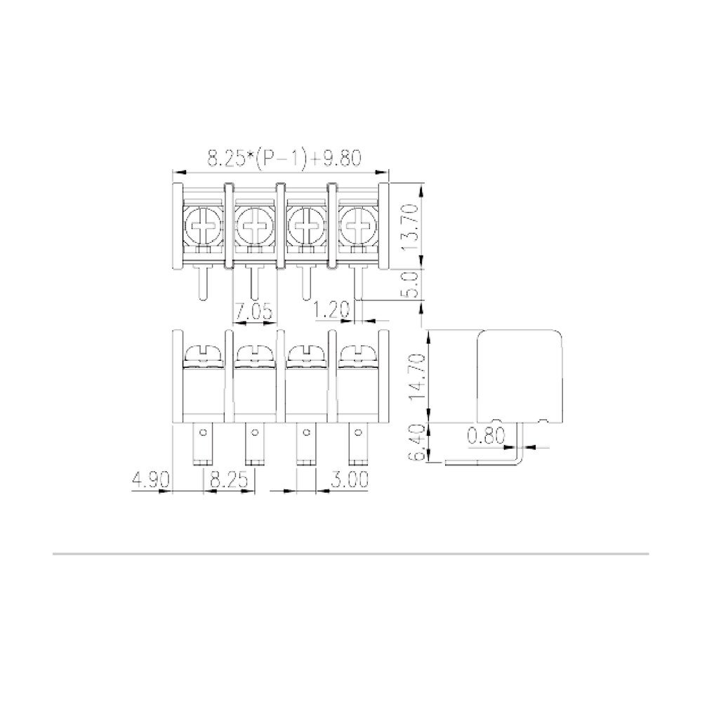 DT-35-B25W-XX — Barrier terminal blocks, Screw connection