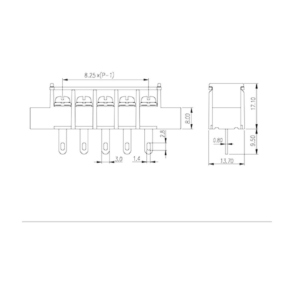 DT-35C-A02W-XX — Barrier terminal blocks, Screw connection