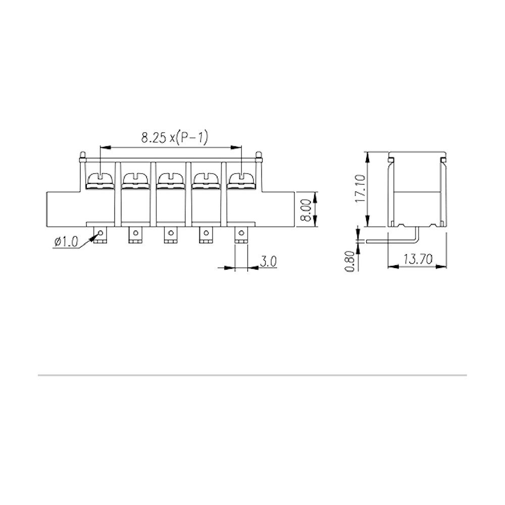 DT-35C-A14W-XX — Barrier terminal blocks, Screw connection