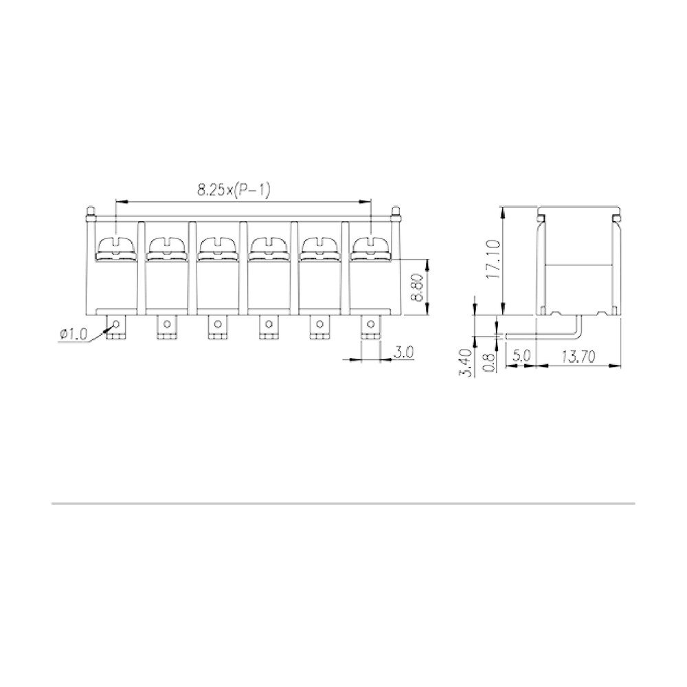 DT-35C-B14W-XX — Barrier terminal blocks, Screw connection