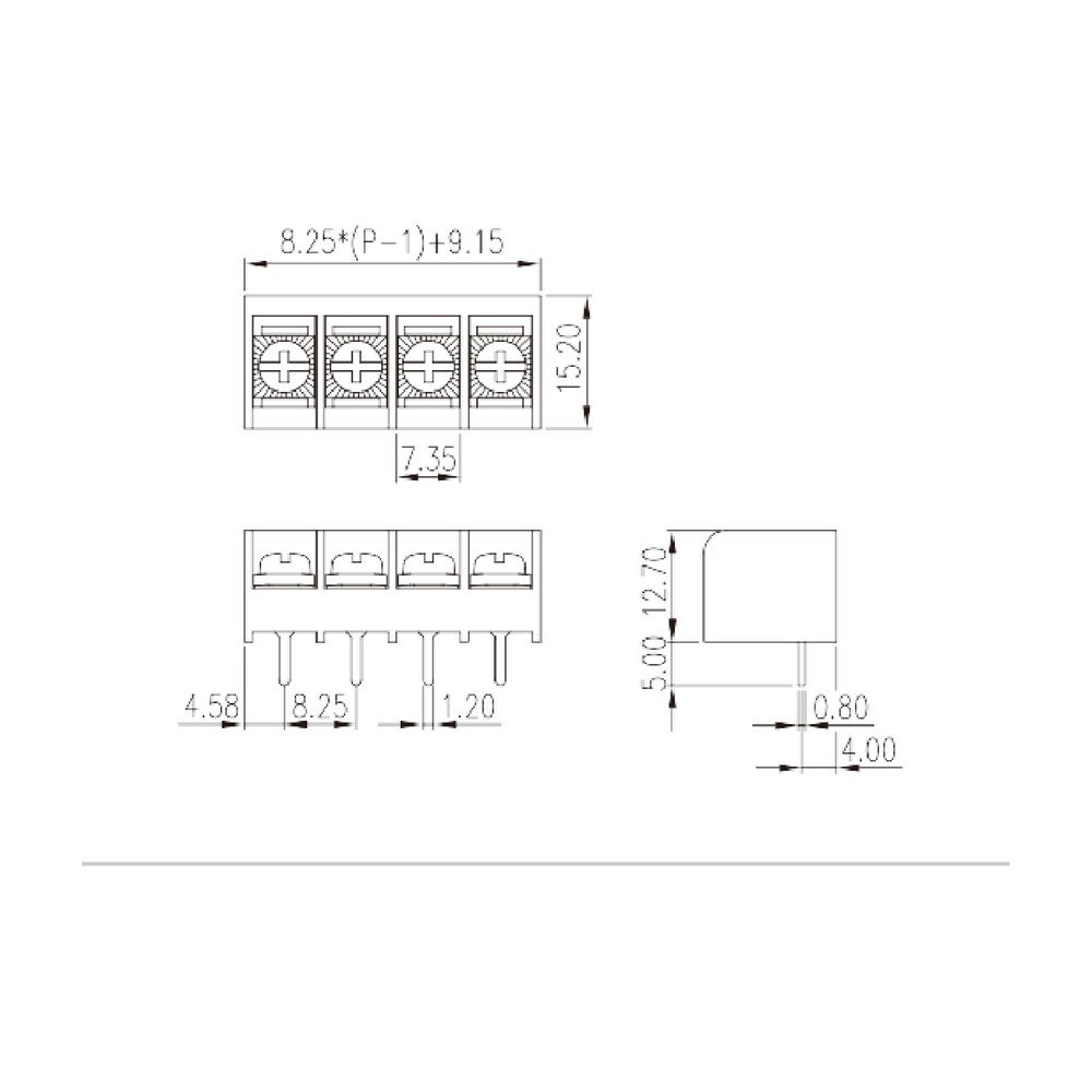 DT-39-B01W-XX — Barrier terminal blocks, Screw connection