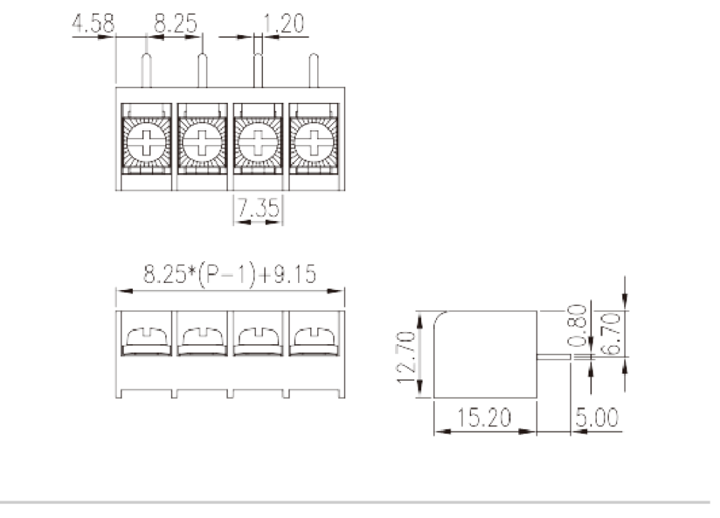 DT-39-B02W-XX — Barrier terminal blocks, Screw connection