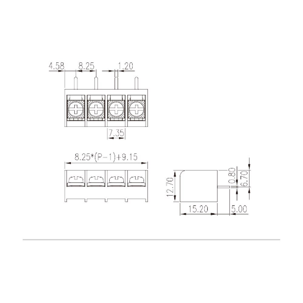DT-39-B02W-XX — Barrier terminal blocks, Screw connection