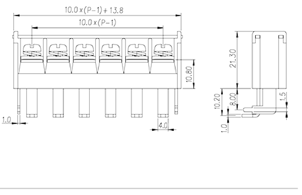 DT-51-B12W-XX — Barrier terminal blocks , Screw connection