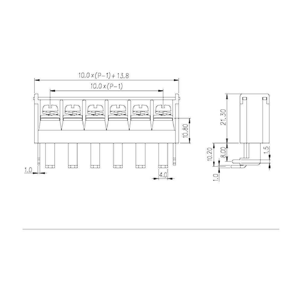 DT-51-B12W-XX — Barrier terminal blocks , Screw connection