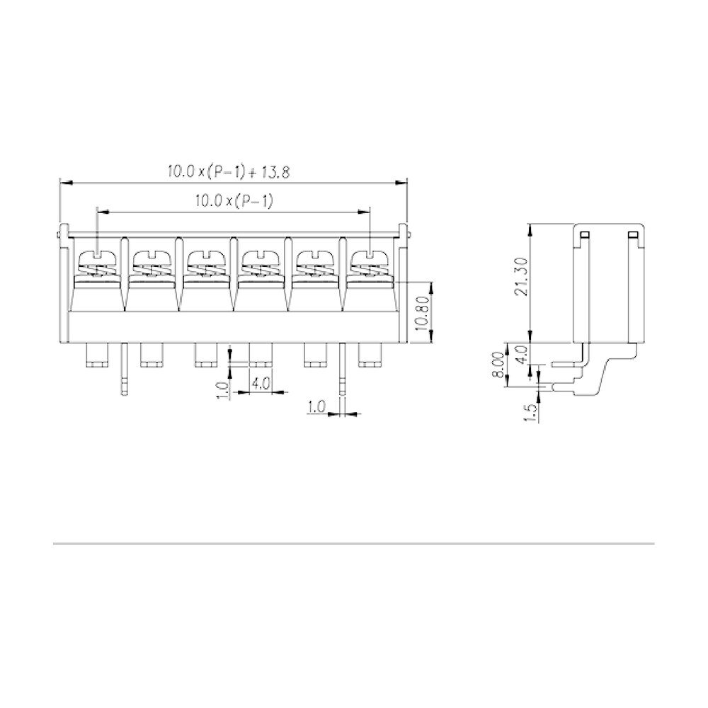 DT-51-B14W-XX — Barrier terminal blocks , Screw connection
