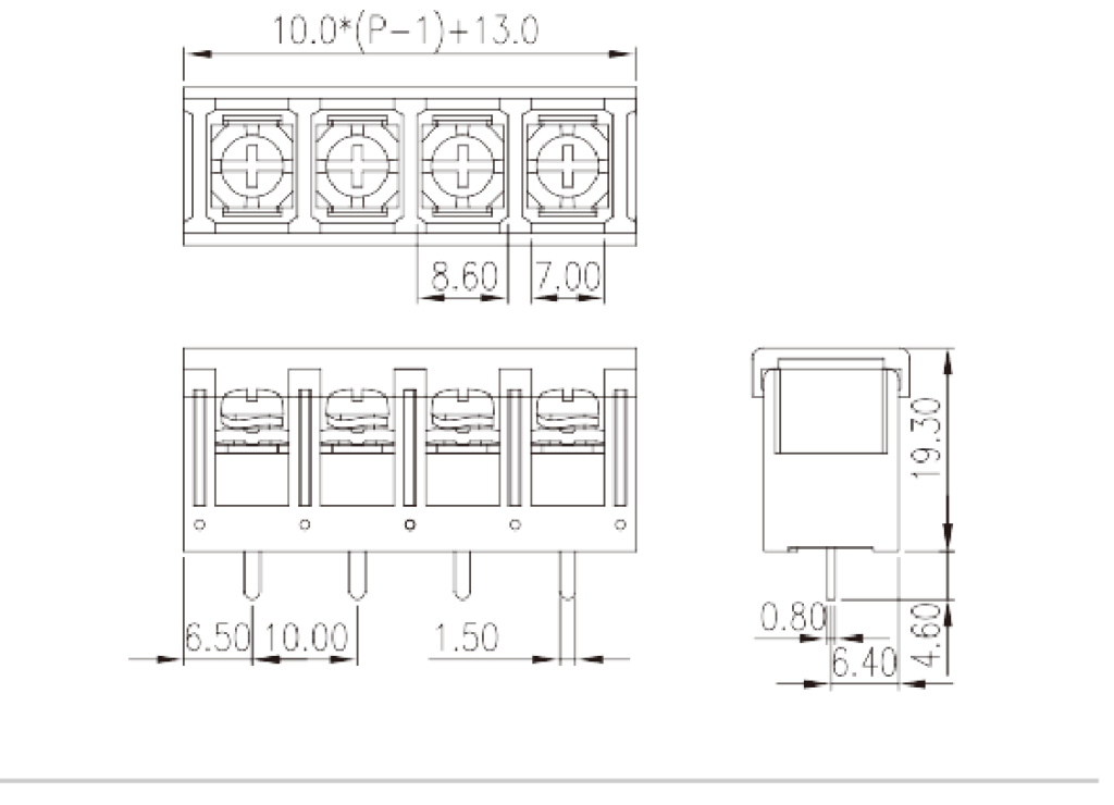 DT-5C-B81W-XX — Barrier terminal blocks, Screw connection