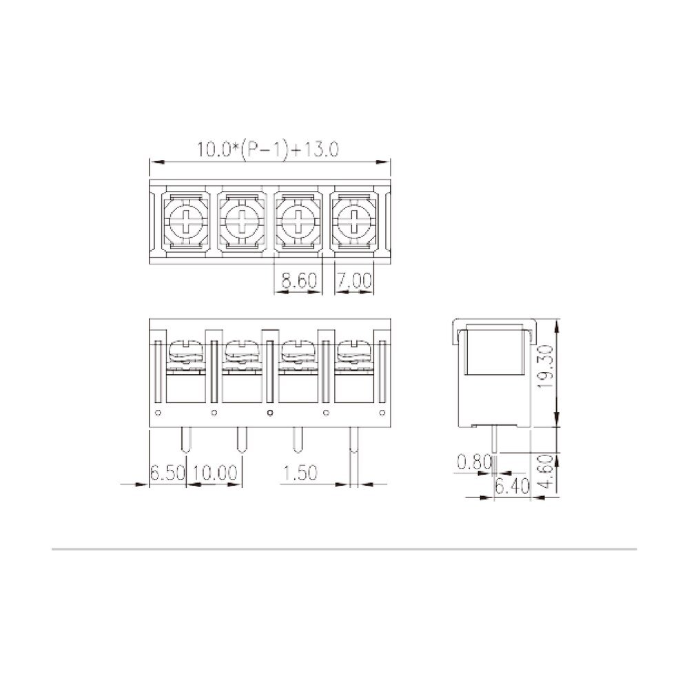 DT-5C-B81W-XX — Barrier terminal blocks, Screw connection