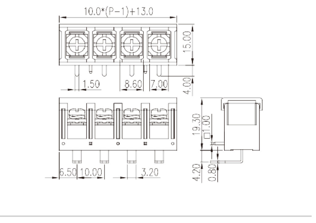 DT-5C-B84W-XX — Barrier terminal blocks, Screw connection