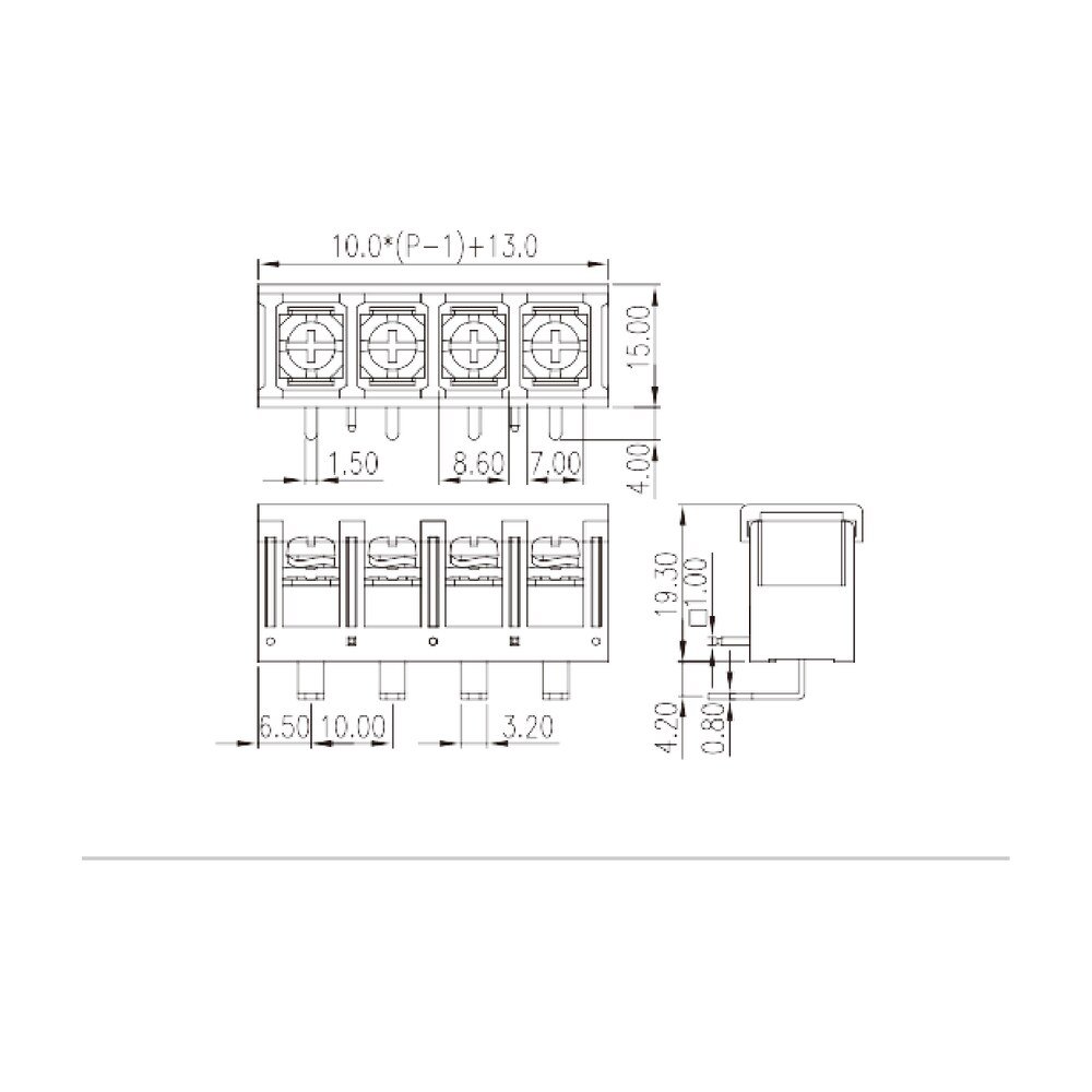 DT-5C-B84W-XX — Barrier terminal blocks, Screw connection