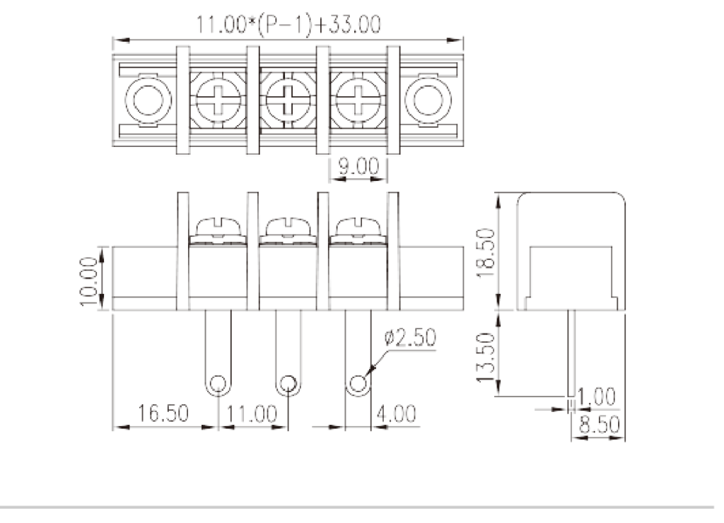DT-65-A02W-XX — Barrier terminal blocks, Screw connection