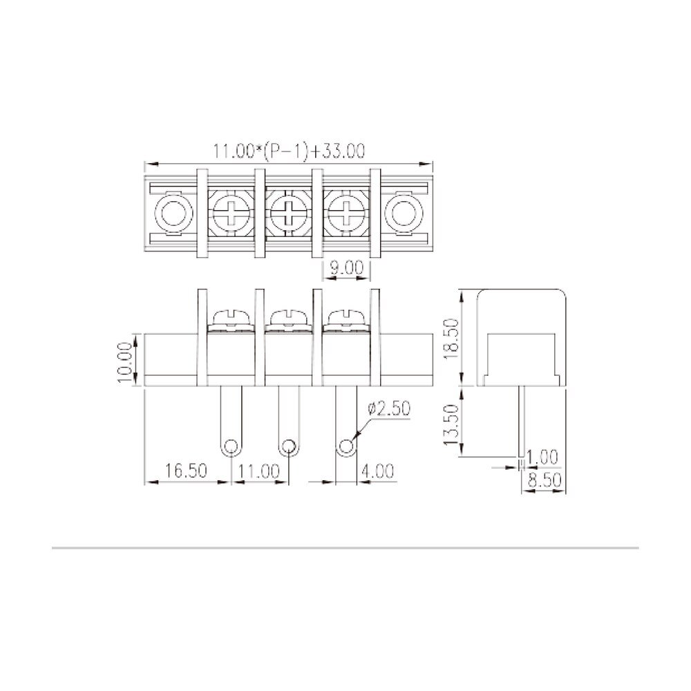 DT-65-A02W-XX — Barrier terminal blocks, Screw connection