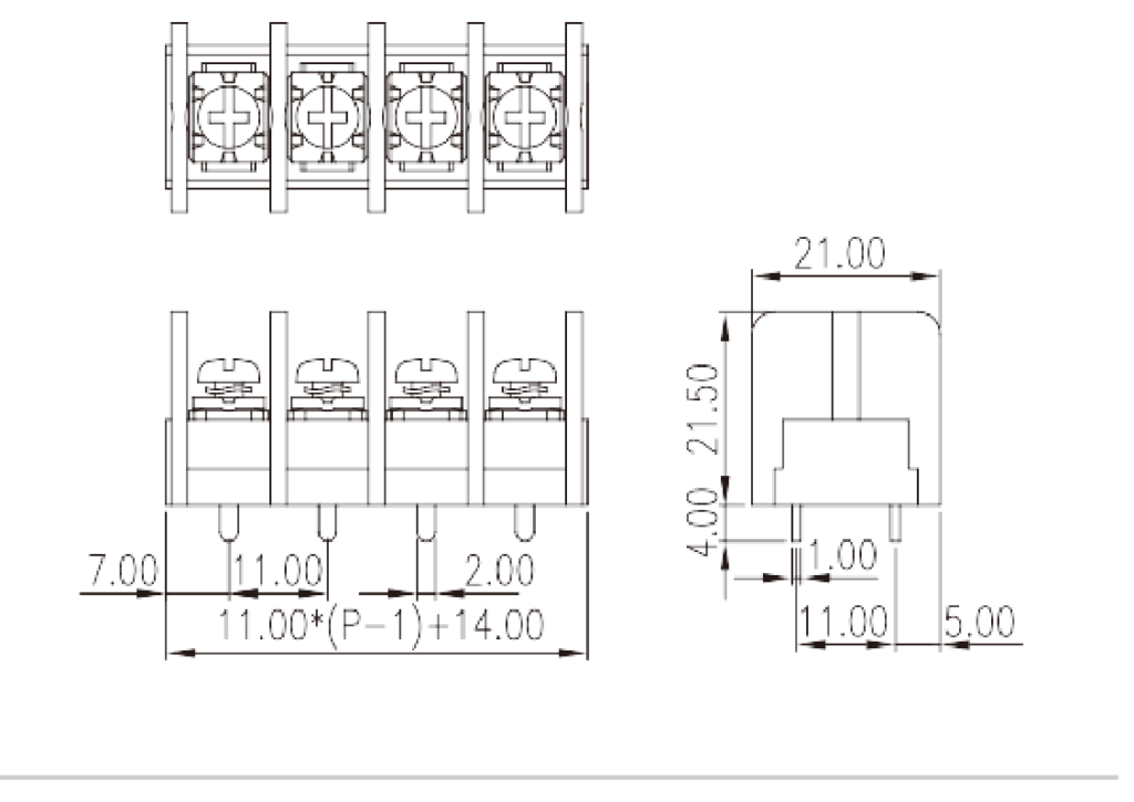 DT-66-B01W-XX — Barrier terminal blocks , Screw connection