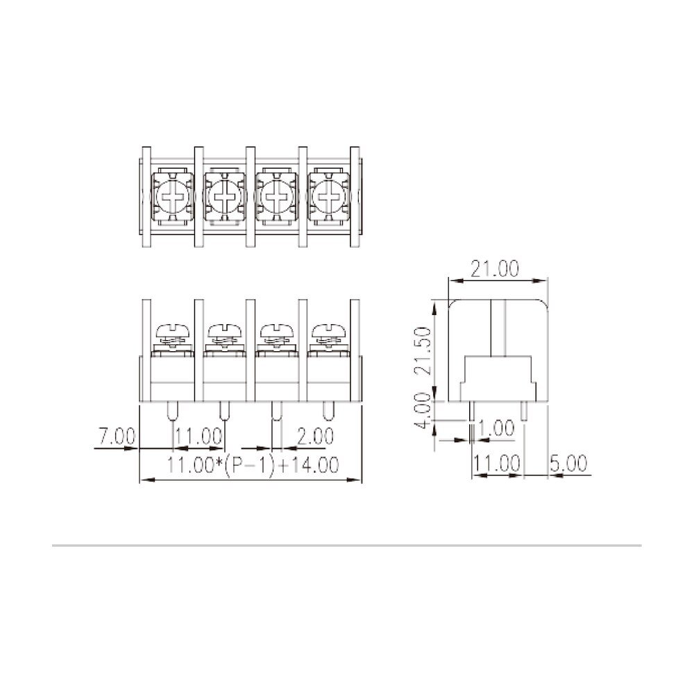 DT-66-B01W-XX — Barrier terminal blocks , Screw connection
