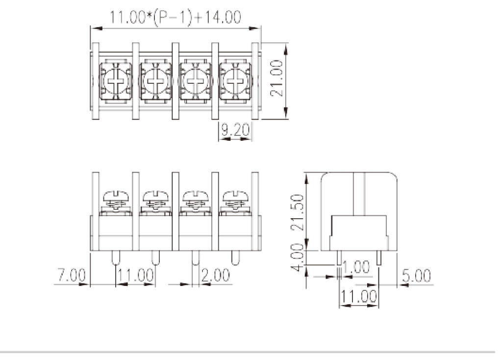 DT-66-B02W-XX — Barrier terminal blocks , Screw connection