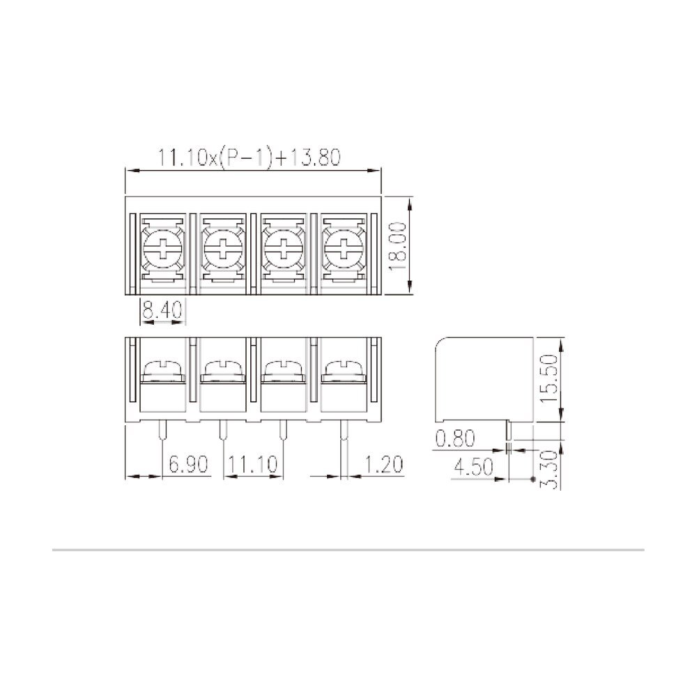 DT-69-H53W-XX — Barrier terminal blocks , Screw connection