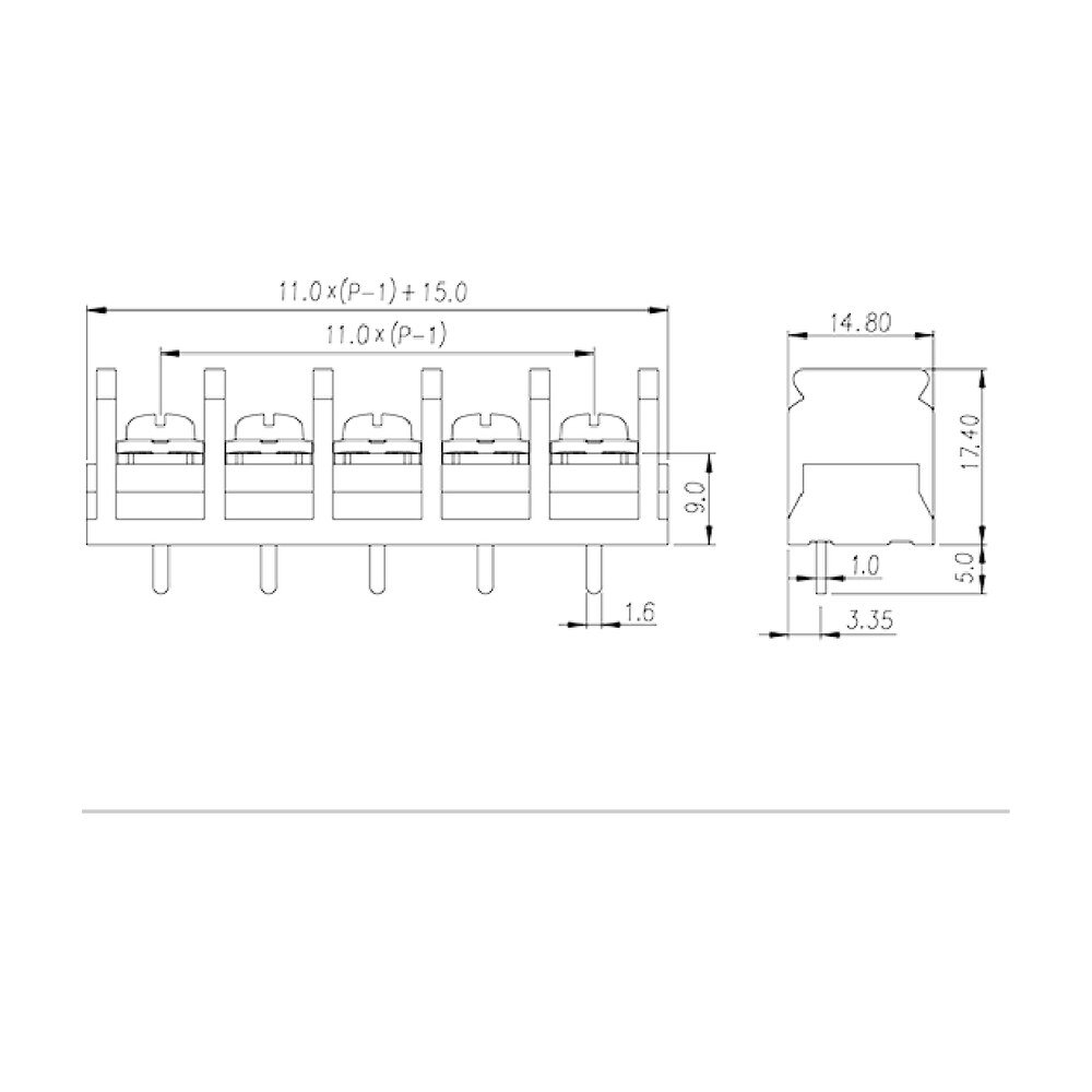 DT-6N-B02W-XX — Barrier terminal blocks , Screw connection