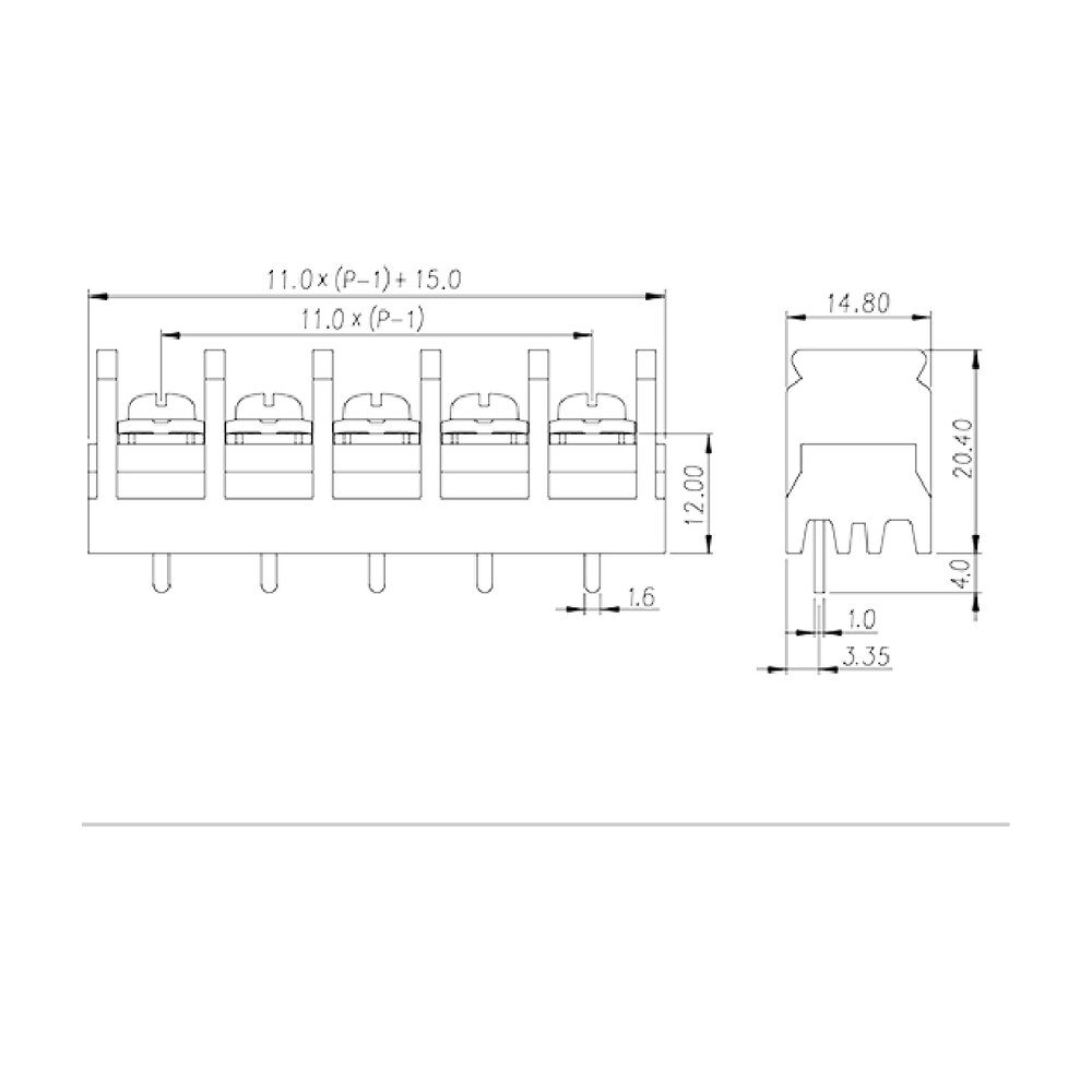 DT-6N-B03W-XX — Barrier terminal blocks , Screw connection