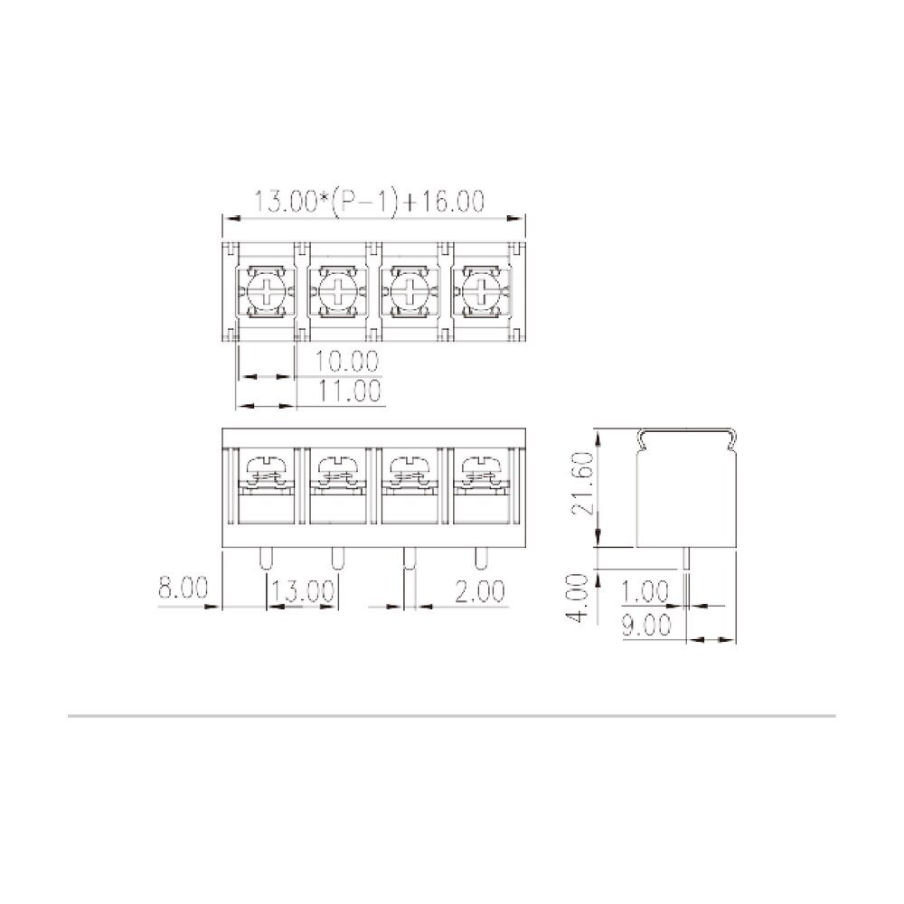 DT-7C-B01W-XX — Barrier terminal blocks , Screw connection