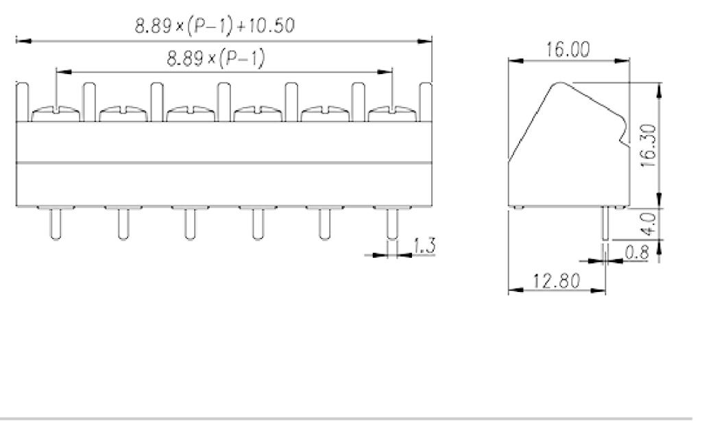 DT-89-B01SW-XX — Barrier terminal blocks , Screw connection