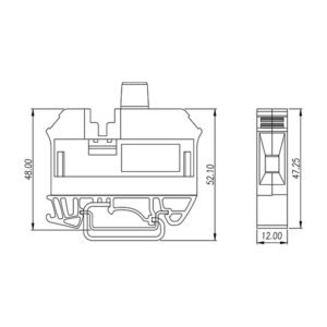 DK10-TFA DIN Rail Terminal Blocks
