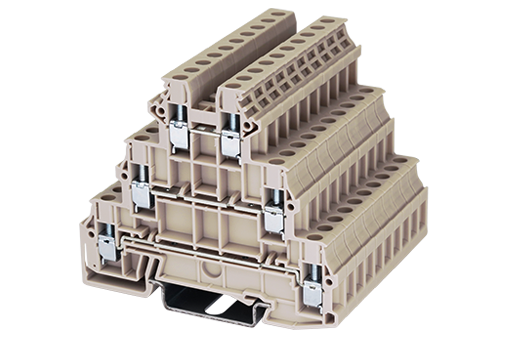 DK2.5LU-3L — Three level Feed-Through Terminal Block