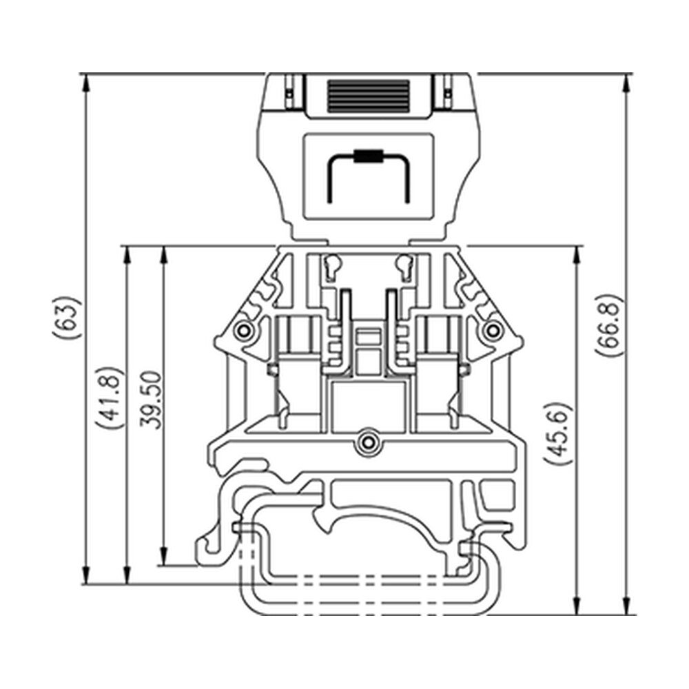 DK4N-CP — DIN rail terminal blocks, Disconnect terminal blocks