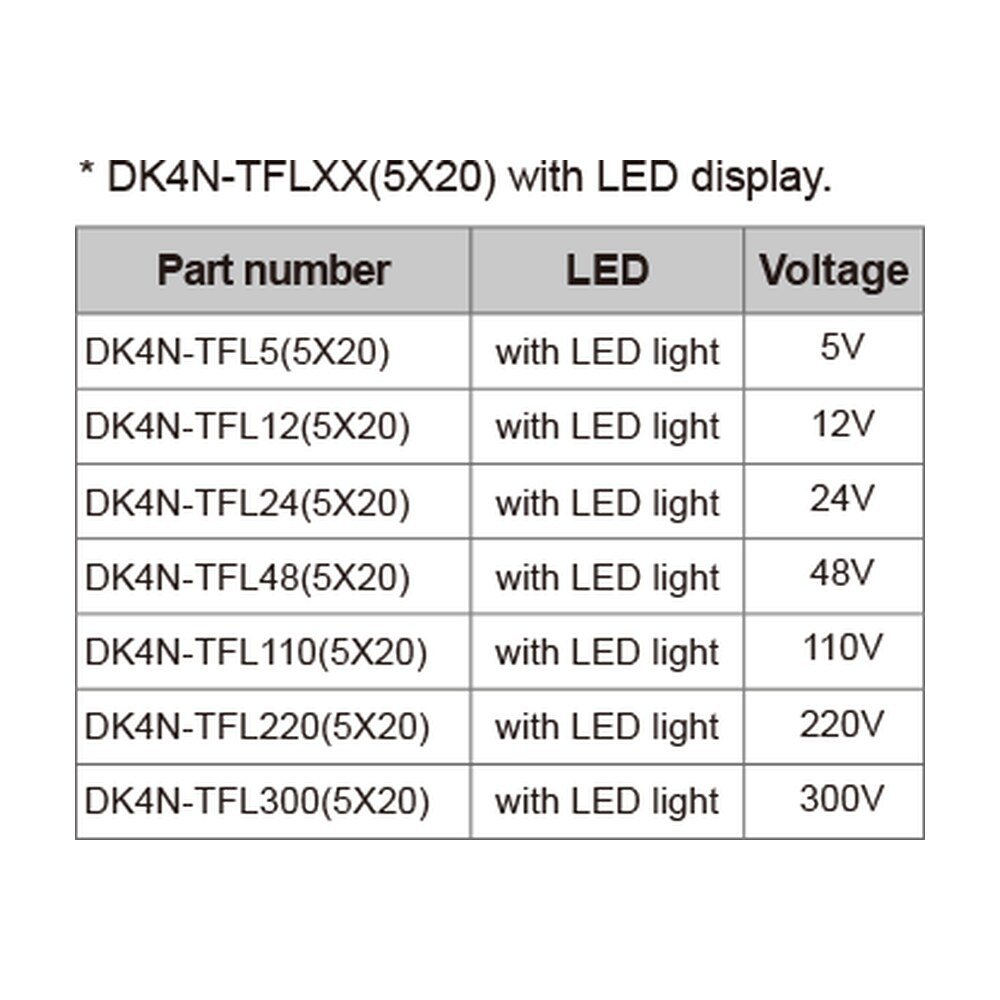 DK4N-TFLXX — DIN rail terminal blocks, Fuse terminal blocks