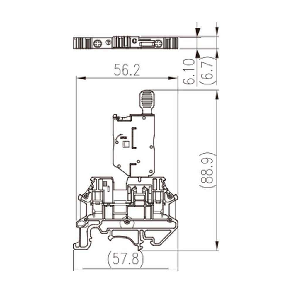 DK4NS-M — Fuse Terminal Block, Push-in Design