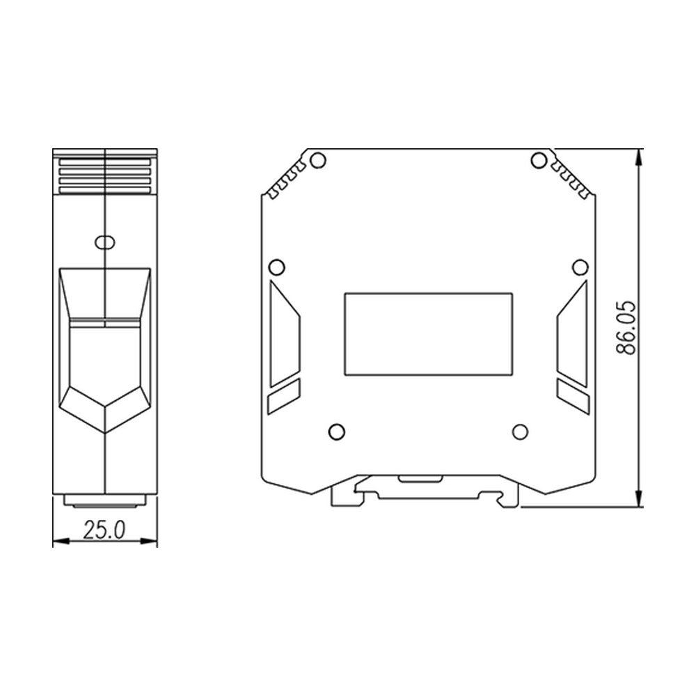 DK95-PE — DIN rail terminal blocks, Grounding terminal blocks