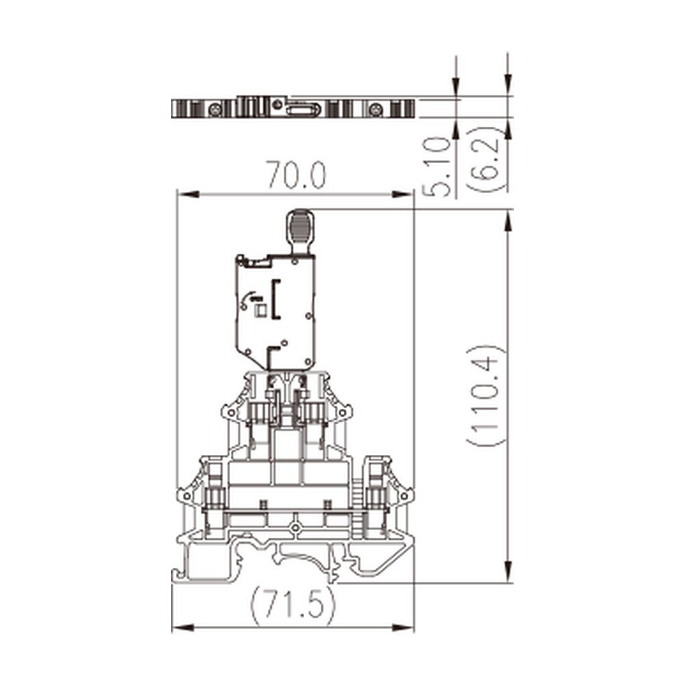 DKK2.5N-M — Fuse Terminal Block, Screw Connection