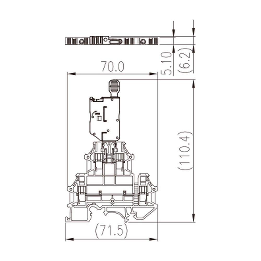 DKK2.5N-MLXX — Fuse Terminal Block, Screw Connection