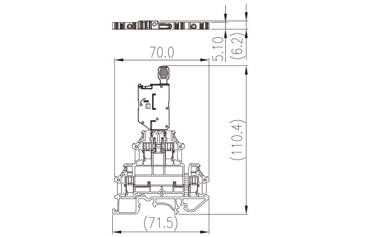 DKK2.5N-MLXX — Fuse Terminal Block, Screw Connection