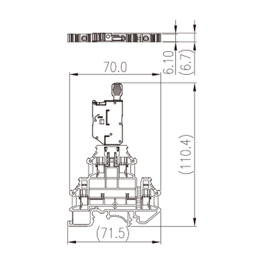 DKK4N-MLXX — Fuse Terminal Block, Push-in Design