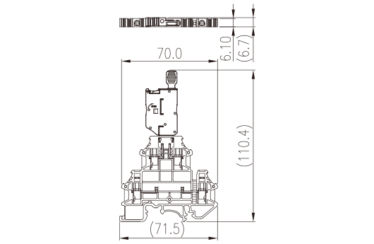 DKK4N-MLXX — Fuse Terminal Block, Push-in Design