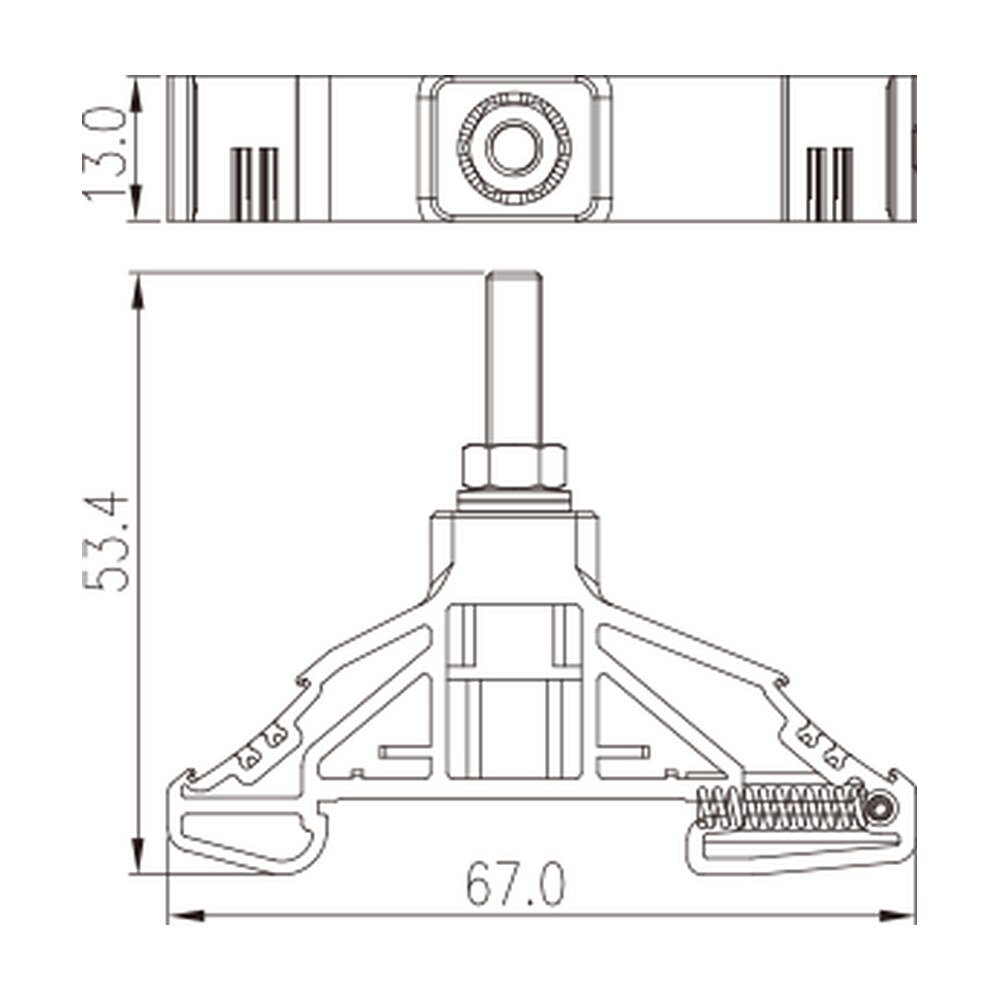 DKM5 — DIN Rail terminal blocks, Stud Connection