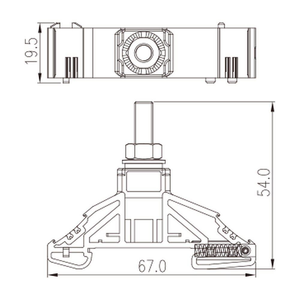 DKM6 — DIN Rail terminal blocks, Stud Connection