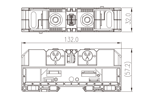 DKM70 — Feed-through Single Level, Stud Connection