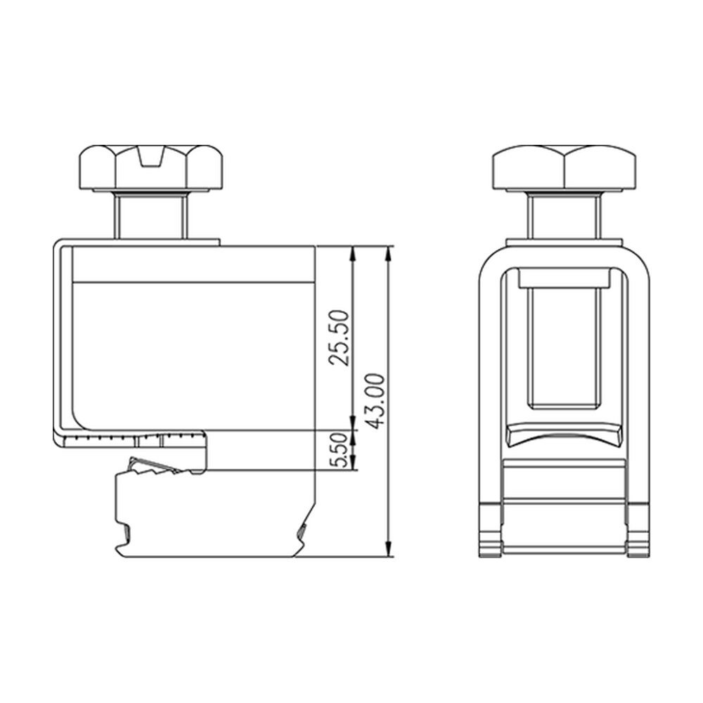 DKZ120 — DIN Rail terminal blocks, Busbar terminal blocks