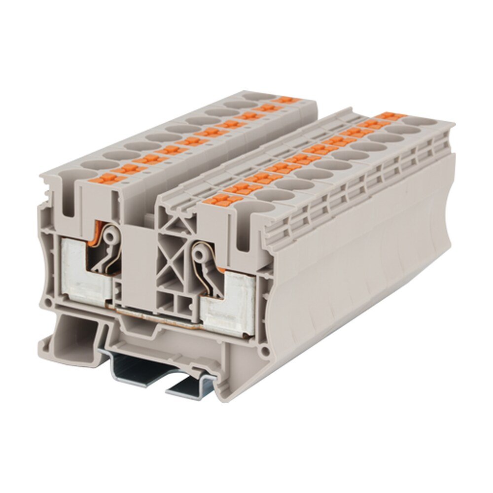 DP10 — Single level Feed-Through Terminal Block, Push-in Design
