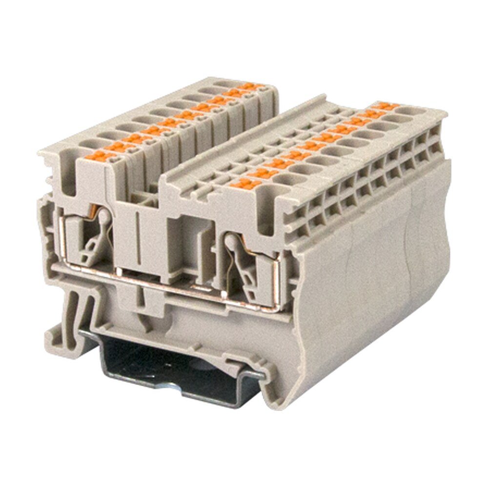 DP2.5N — Single level Feed-Through Terminal Block, Push-in Design