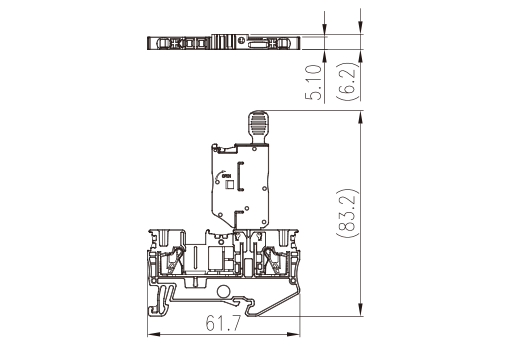 DP2.5N-M — Fuse Terminal Block, Push-in Design